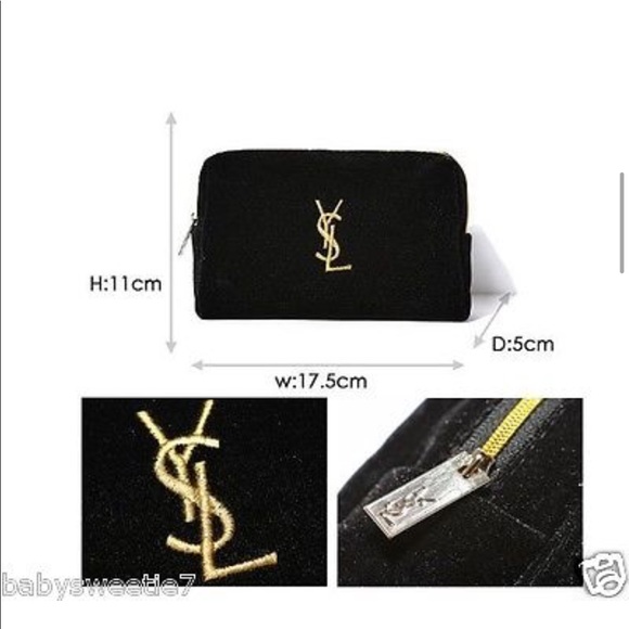 Ysl black velvet like material - Picture 4 of 5